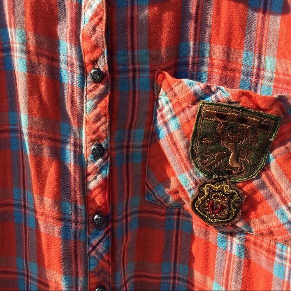 ARATTA SILENT JOURNEY • Plaid Button Down Top Sz S - Picture 4 of 8
